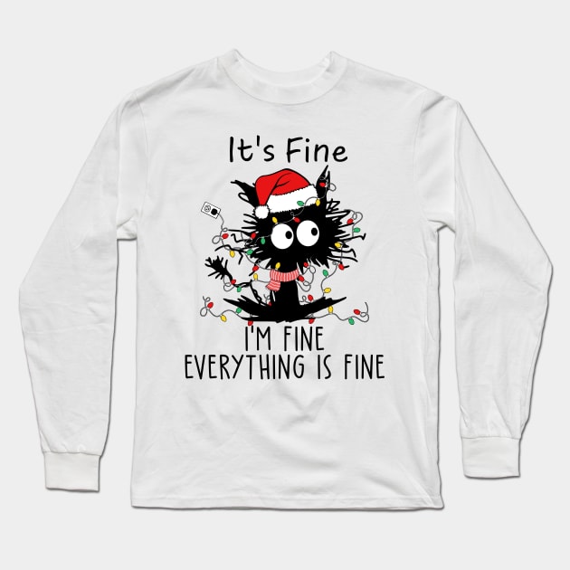 Cat I am well for christmas Long Sleeve T-Shirt by UMF - Fwo Faces Frog